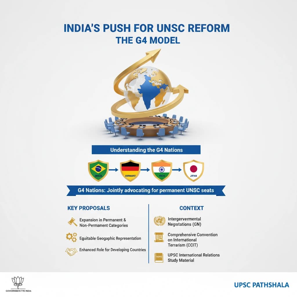 India’s Push for Security Council Reform: The G4 Model