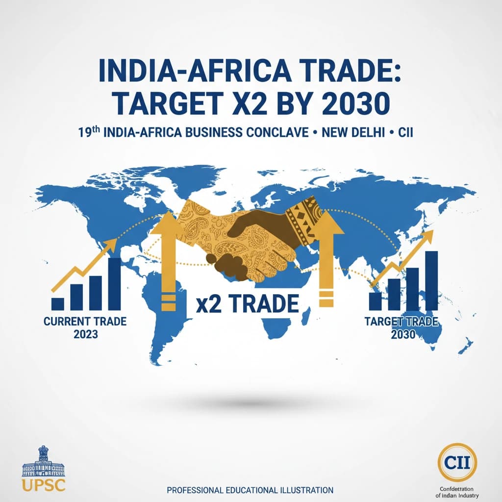India Targets Doubling Trade with Africa by 2030