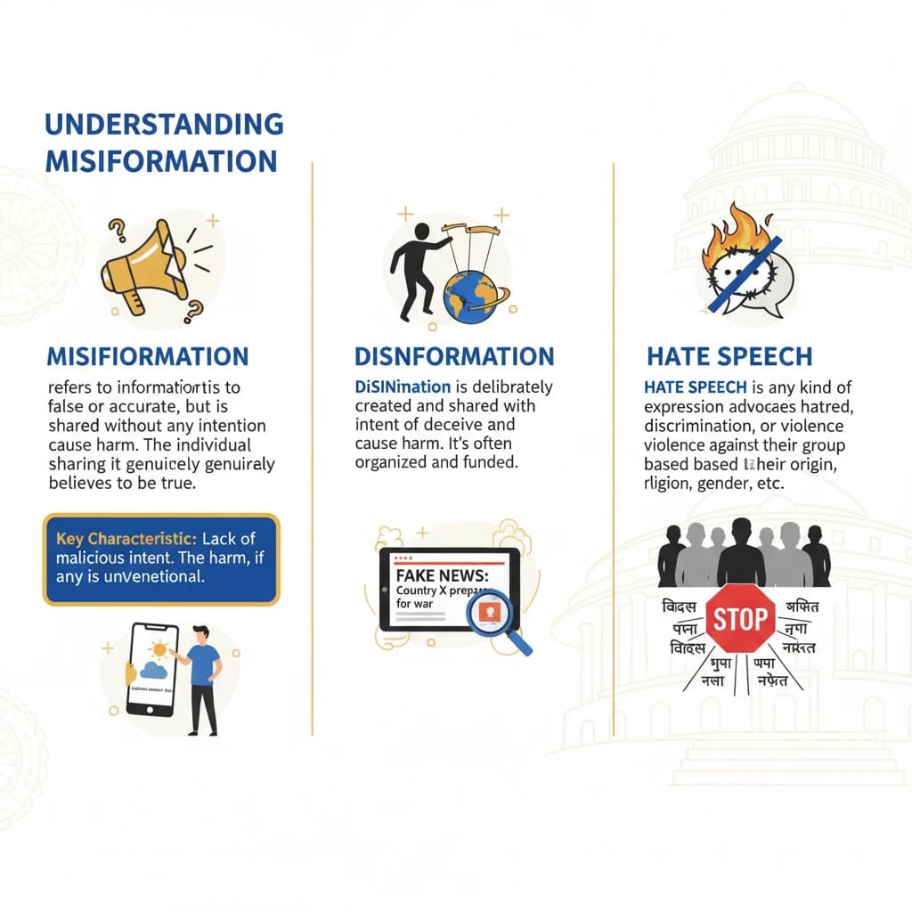 Misinformation, Disinformation and Hate Speech