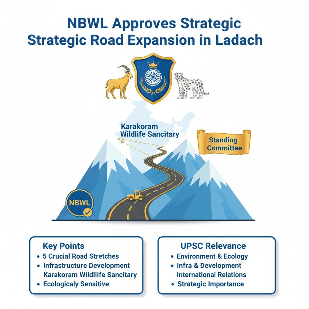 NBWL Approves Road Expansion in Ladakh