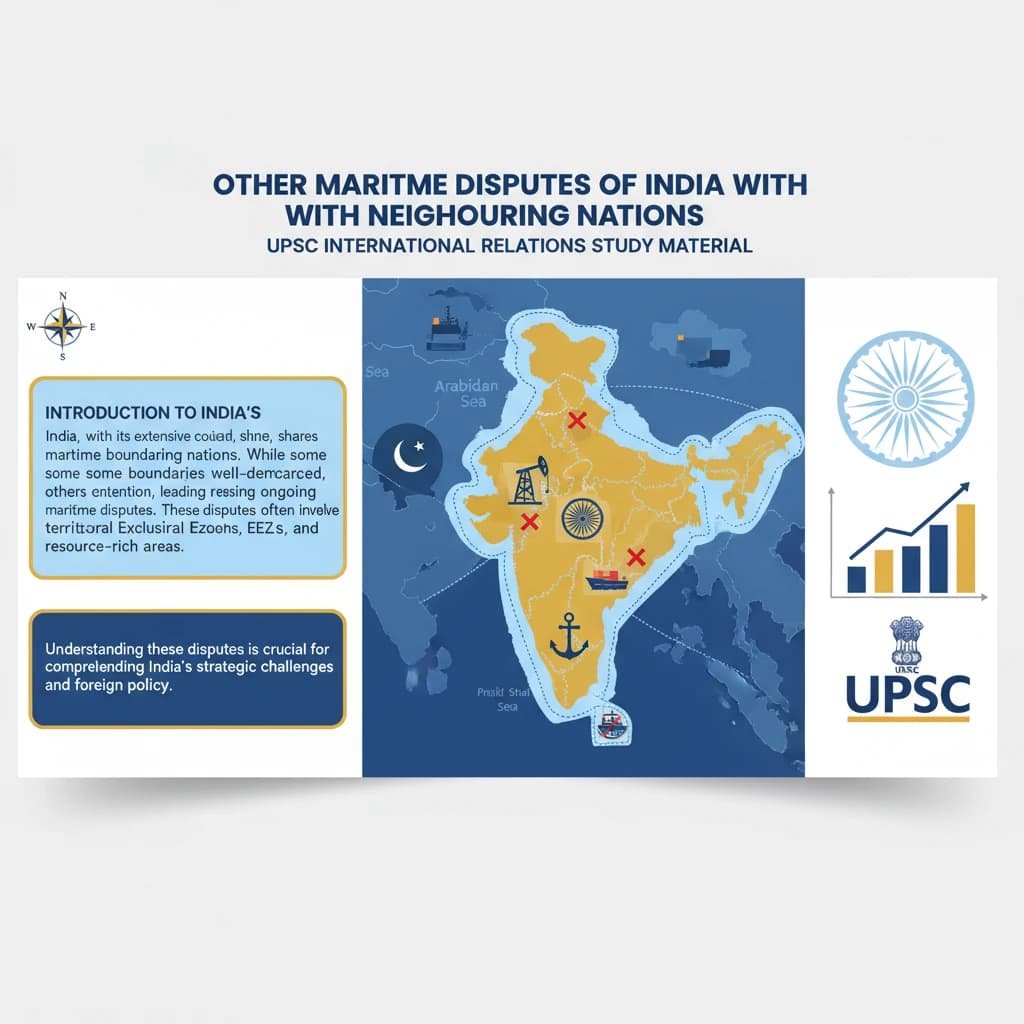 Other Maritime Disputes of India with Neighbouring Nations