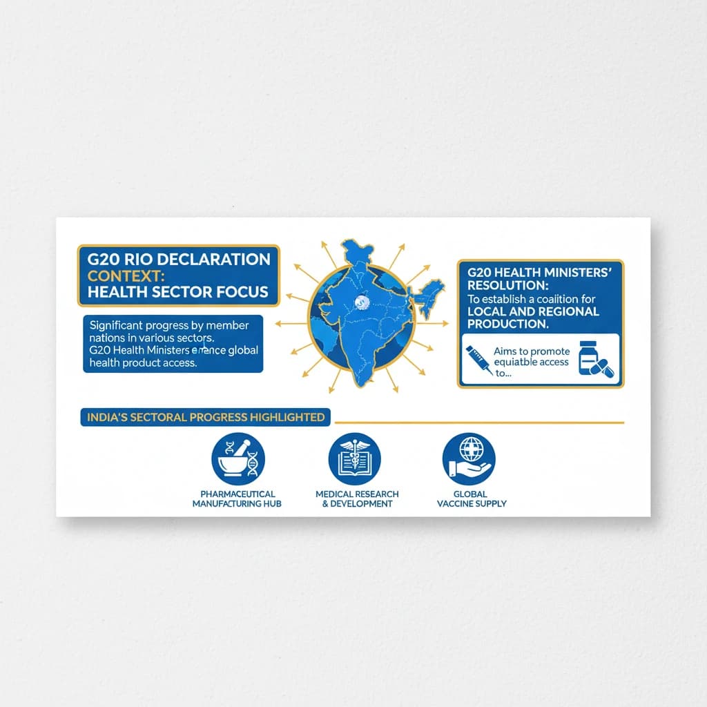 What are India’s Sectoral Progress Highlighted in the G20 Rio Declaration?