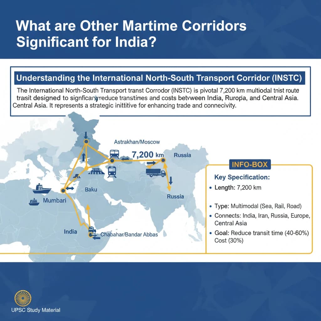 What are Other Maritime Corridors Significant for India?