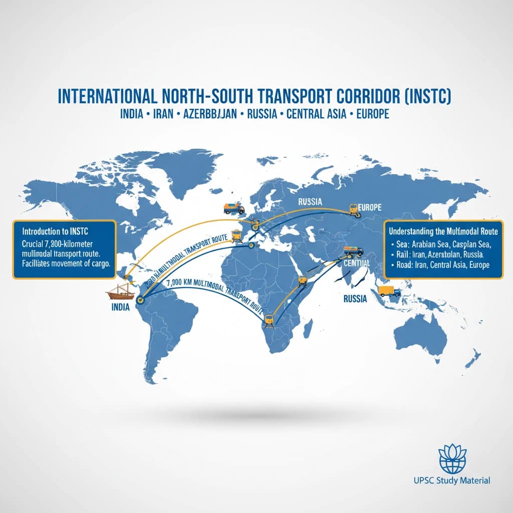 What is the International North-South Transport Corridor (INSTC)?