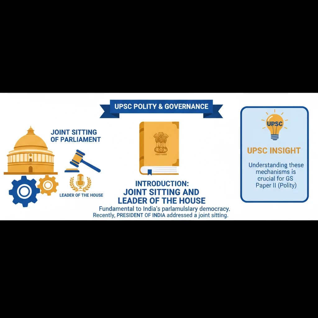 Joint Sitting of Parliament and Leader of House