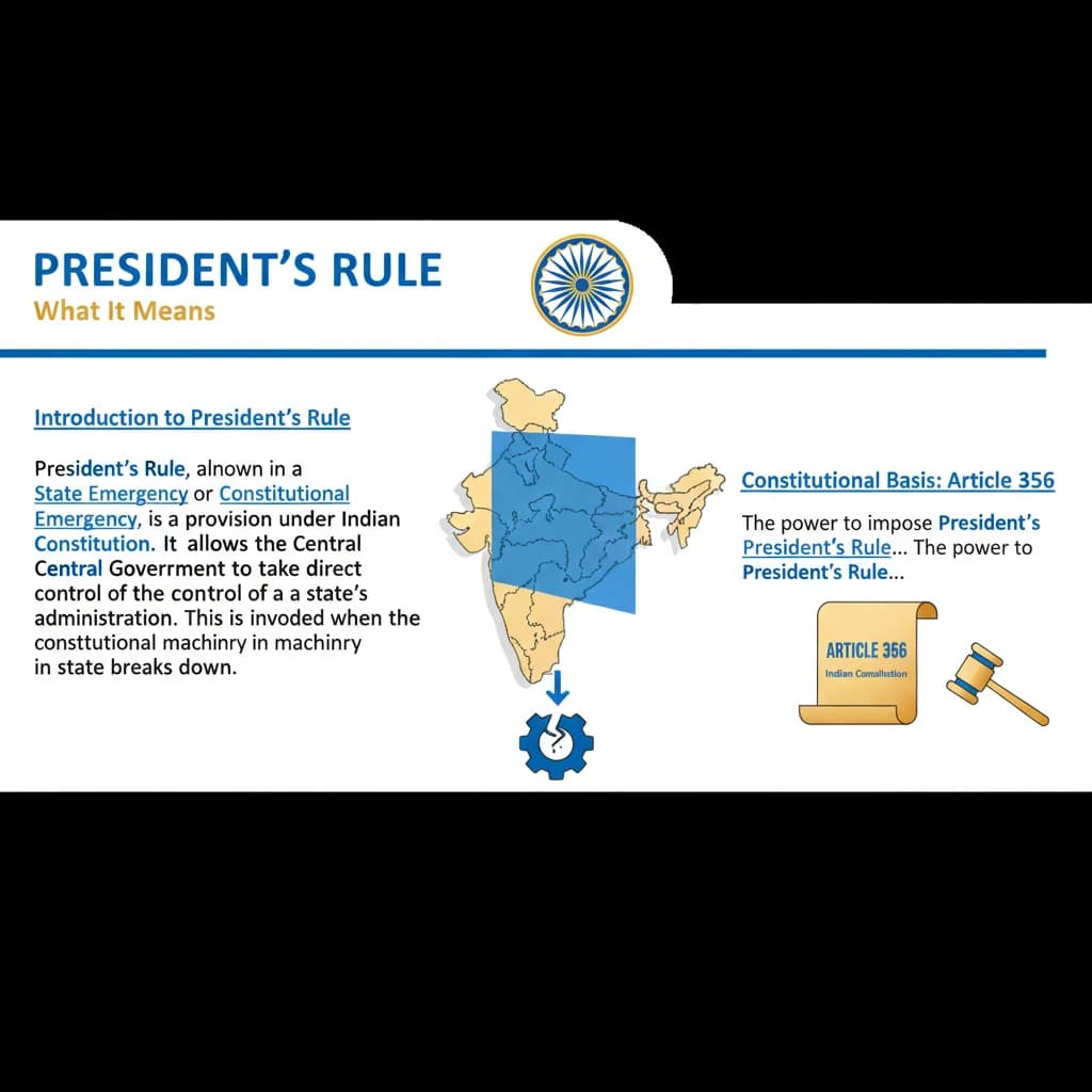 President's Rule: What It Means