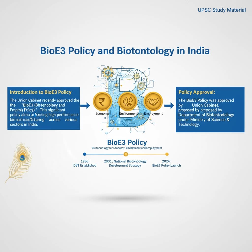 BioE3 Policy and Biotechnology in India