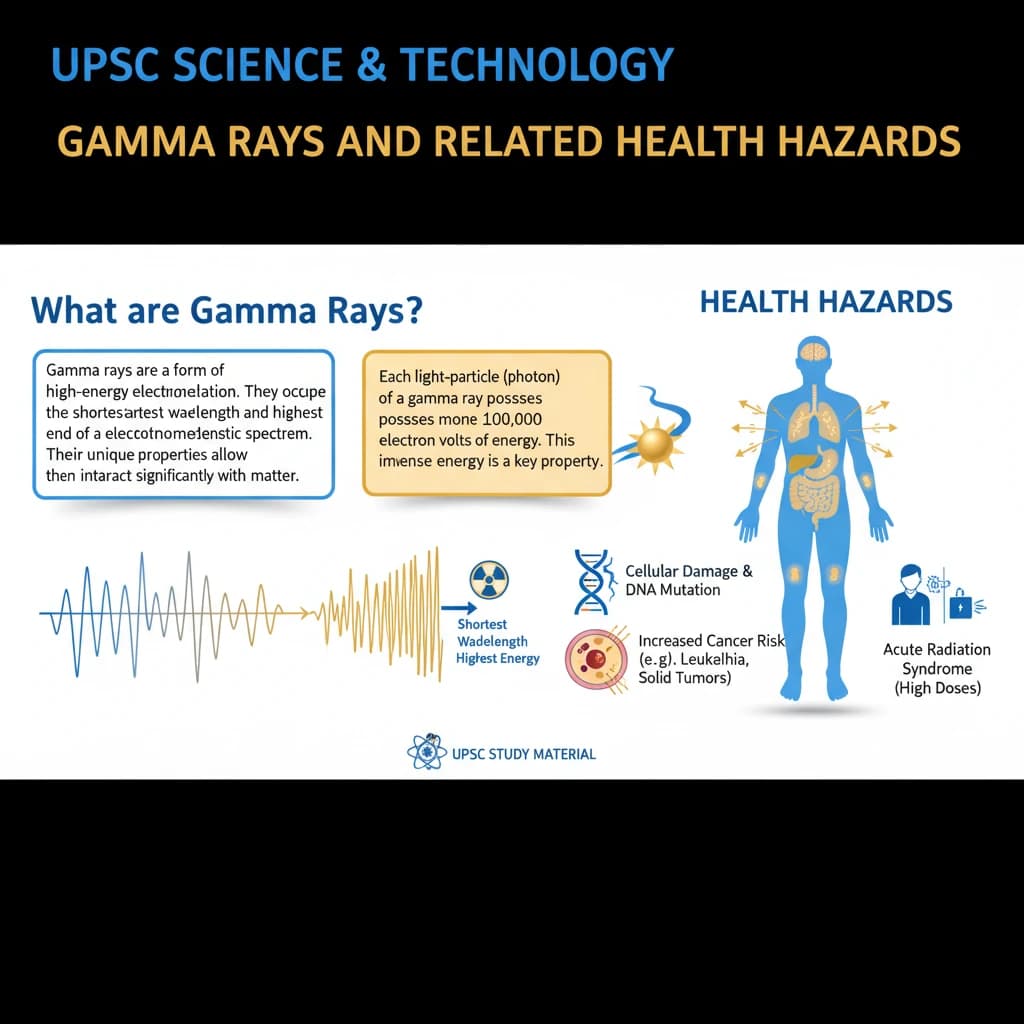 Gamma Rays and Related Health Hazards