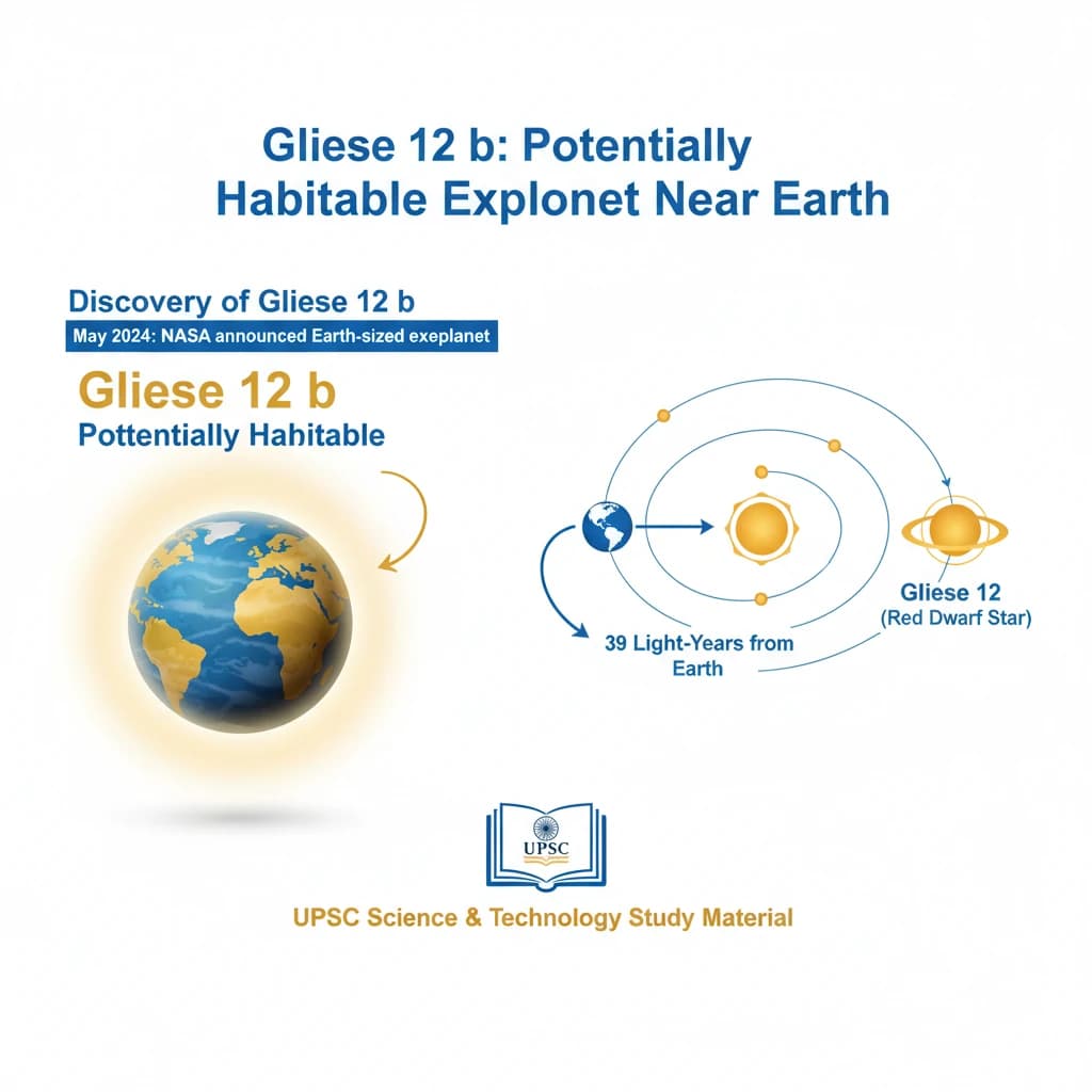 Gliese 12 b Potentially Habitable Exoplanet near Earth