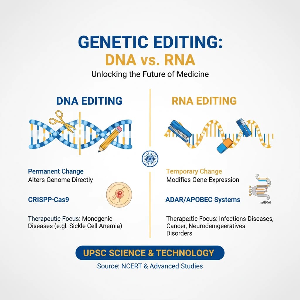 How do RNA and DNA Editing Differ?