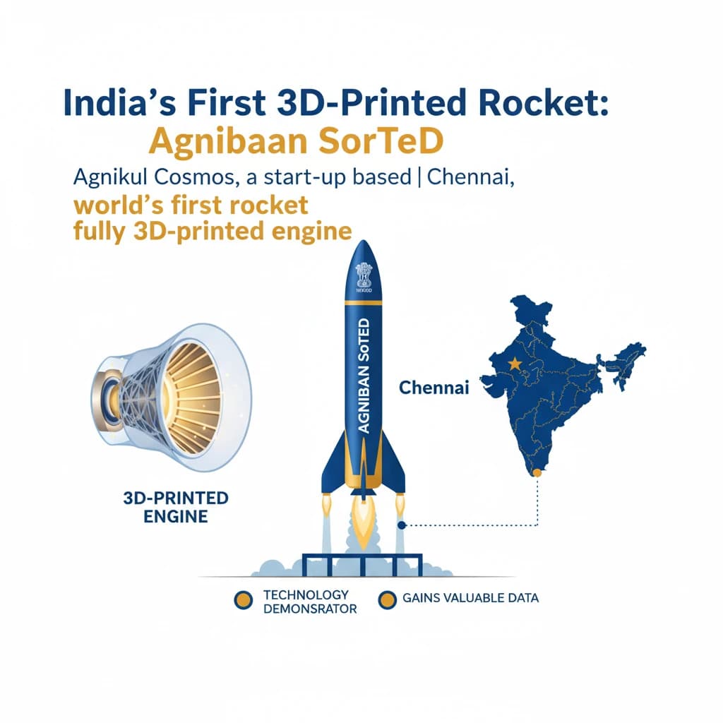 India’s First 3D-Printed Rocket Launched