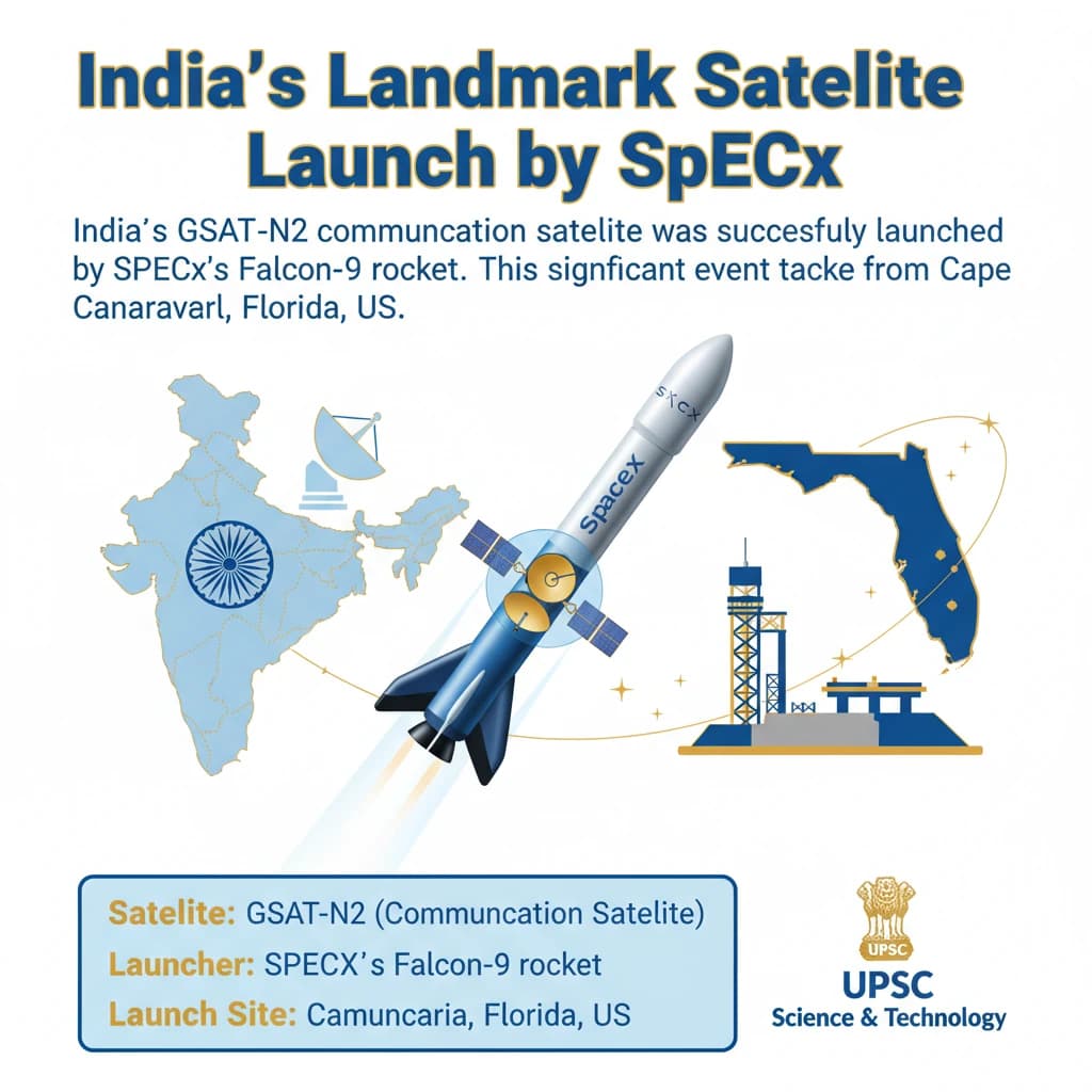 India’s Satellite Launch by SpaceX