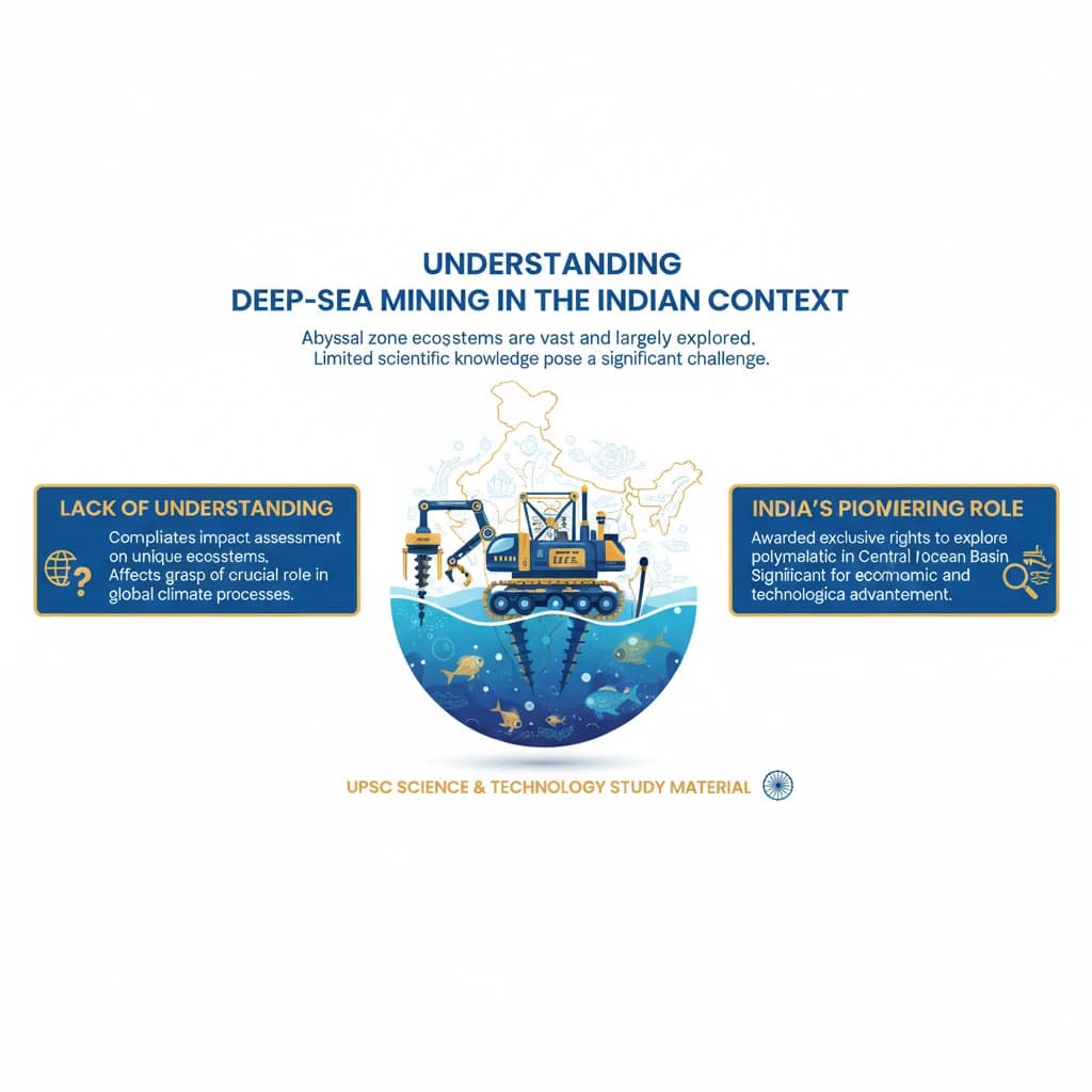 Deep-Sea Mining: India's Interests, Exploration, and Environmental Concerns