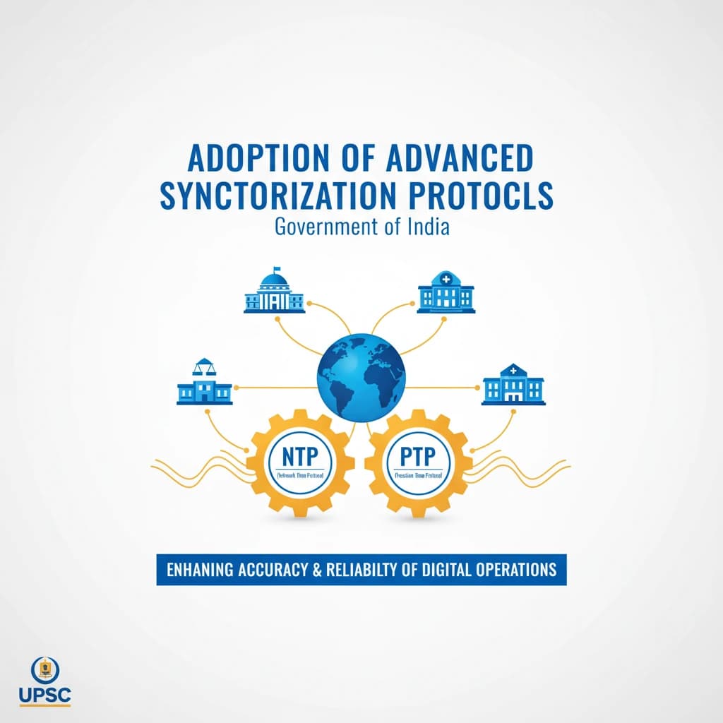 Synchronization protocols such as Network Time Protocol (NTP) and Precision Time Protocol (PTP) will be adopted by government institutions and public organizations.