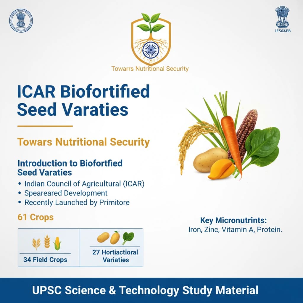 What are the Biofortified Seed Varieties Developed by ICAR?