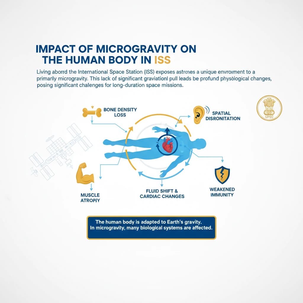 What is the Impact on the Human Body in the ISS ?