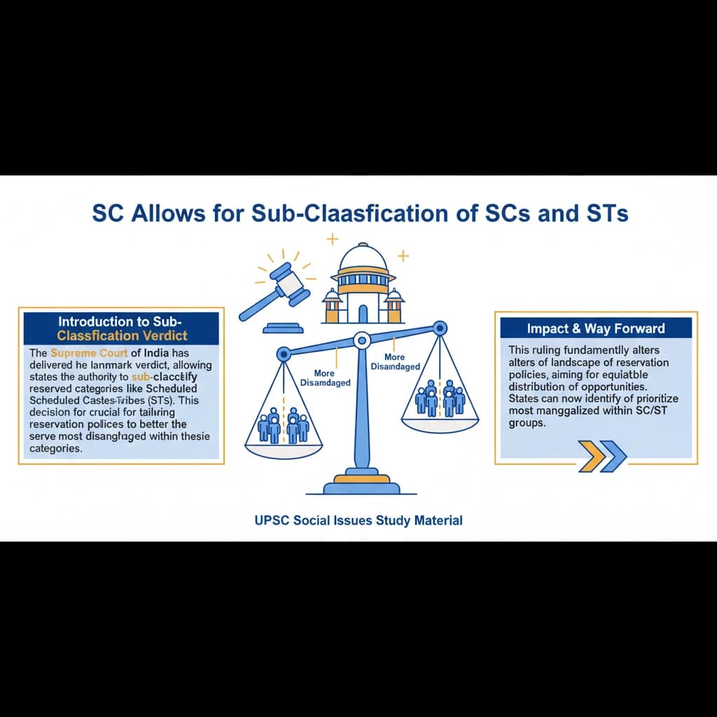 SC Allows for Sub-Classification of SCs and STs