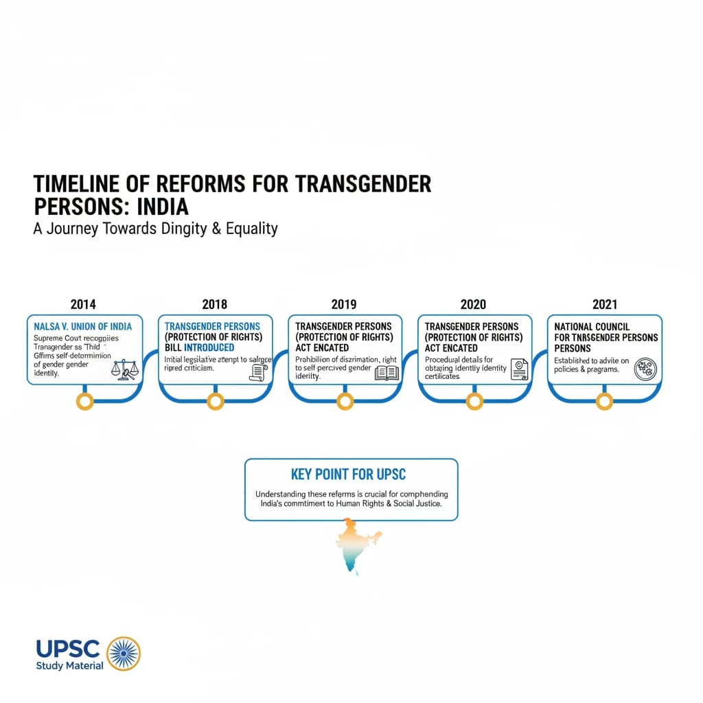 Timeline of reforms for Transgender Persons