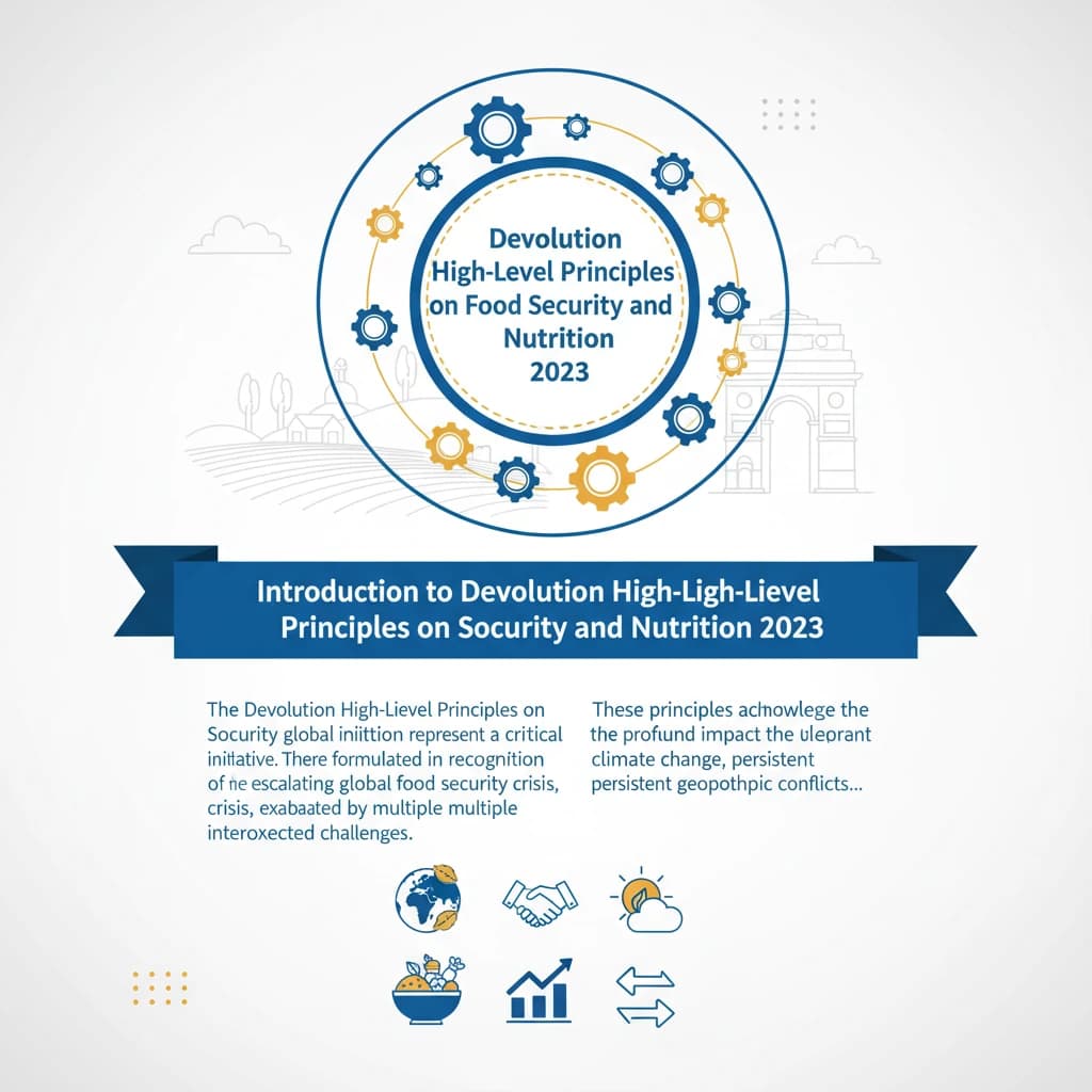 What are Devolution High-Level Principles on Food Security and Nutrition 2023?