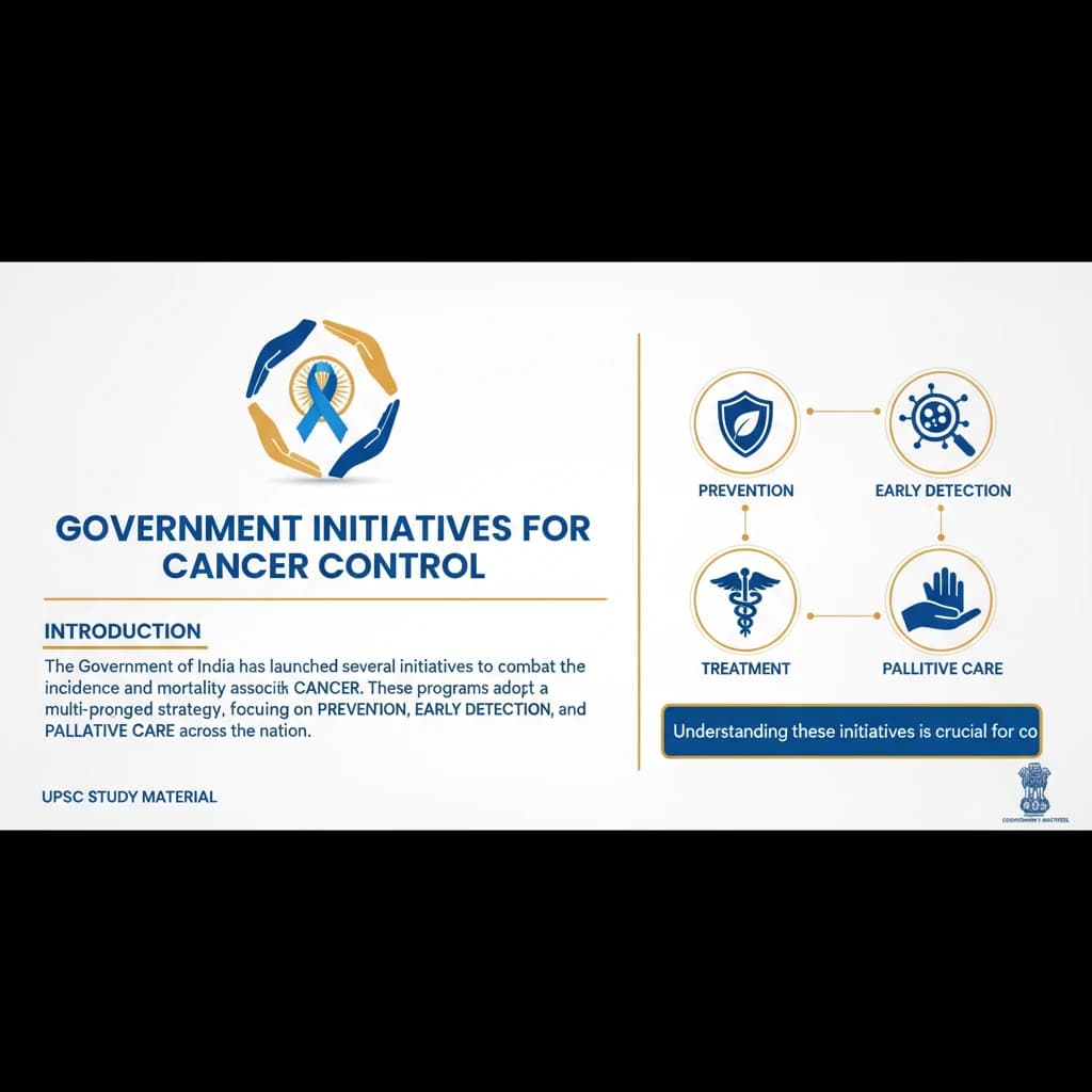 What are the Government Initiatives related to Cancer?