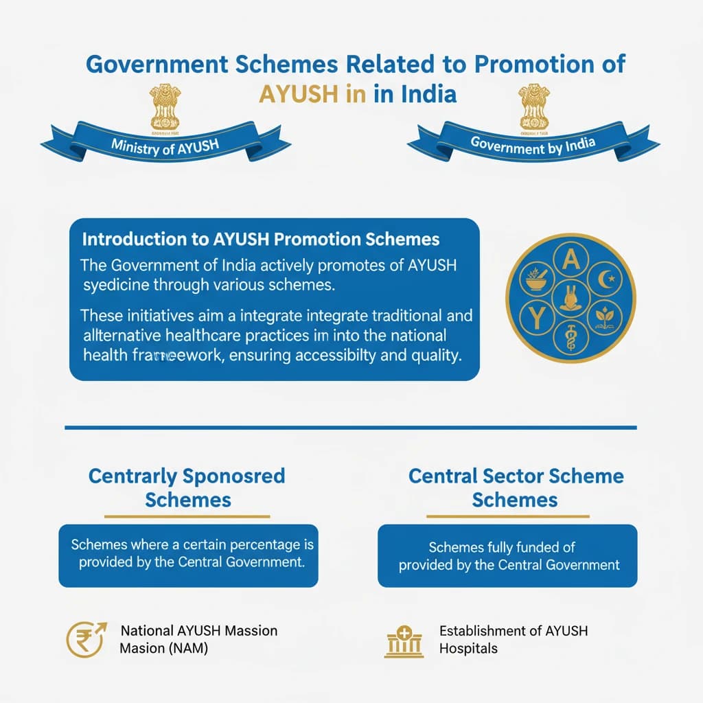 What are the Government Schemes Related to Promotion of AYUSH in India?