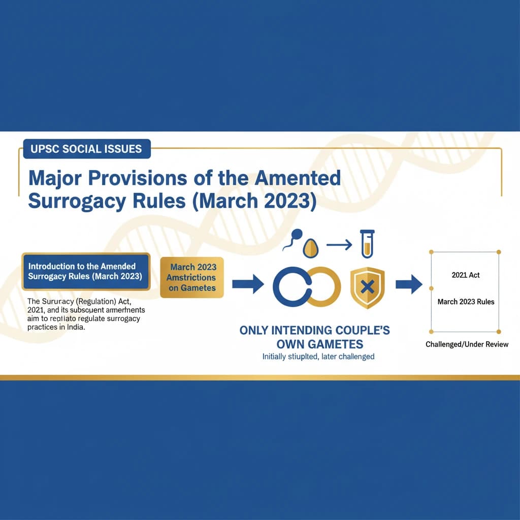 What are the Major Provisions of the Amended Surrogacy Rules?