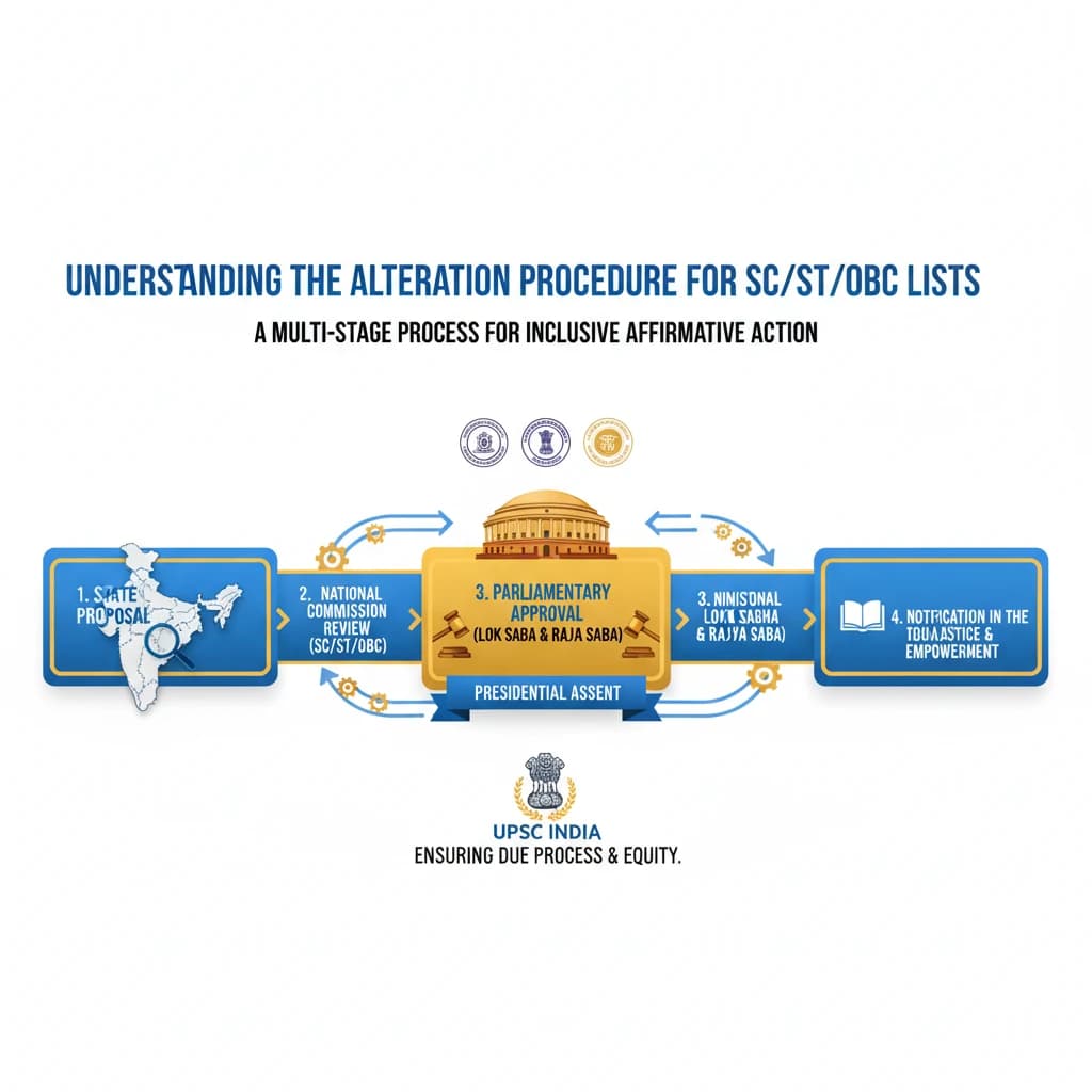 What are the Procedure for Altering the SC/ST/OBC List in India?