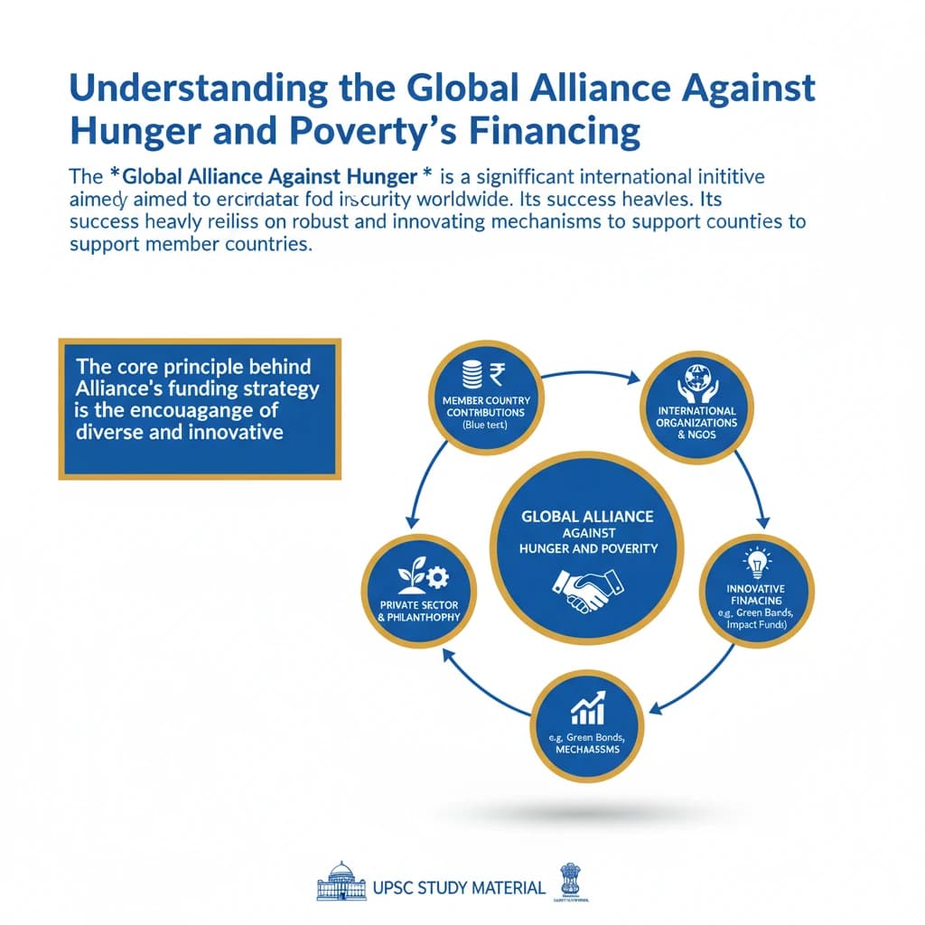 What is the Financing Mechanism of the Global Alliance Against Hunger and Poverty?