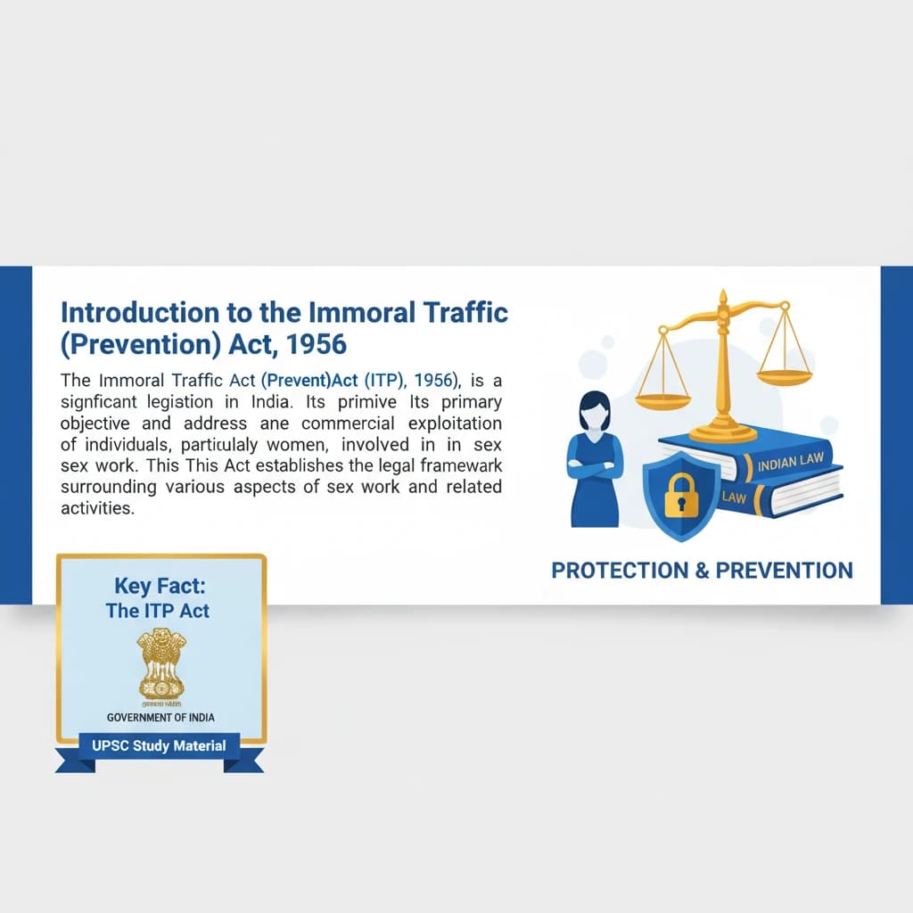 What is the Immoral Traffic (Prevention) Act of 1956?