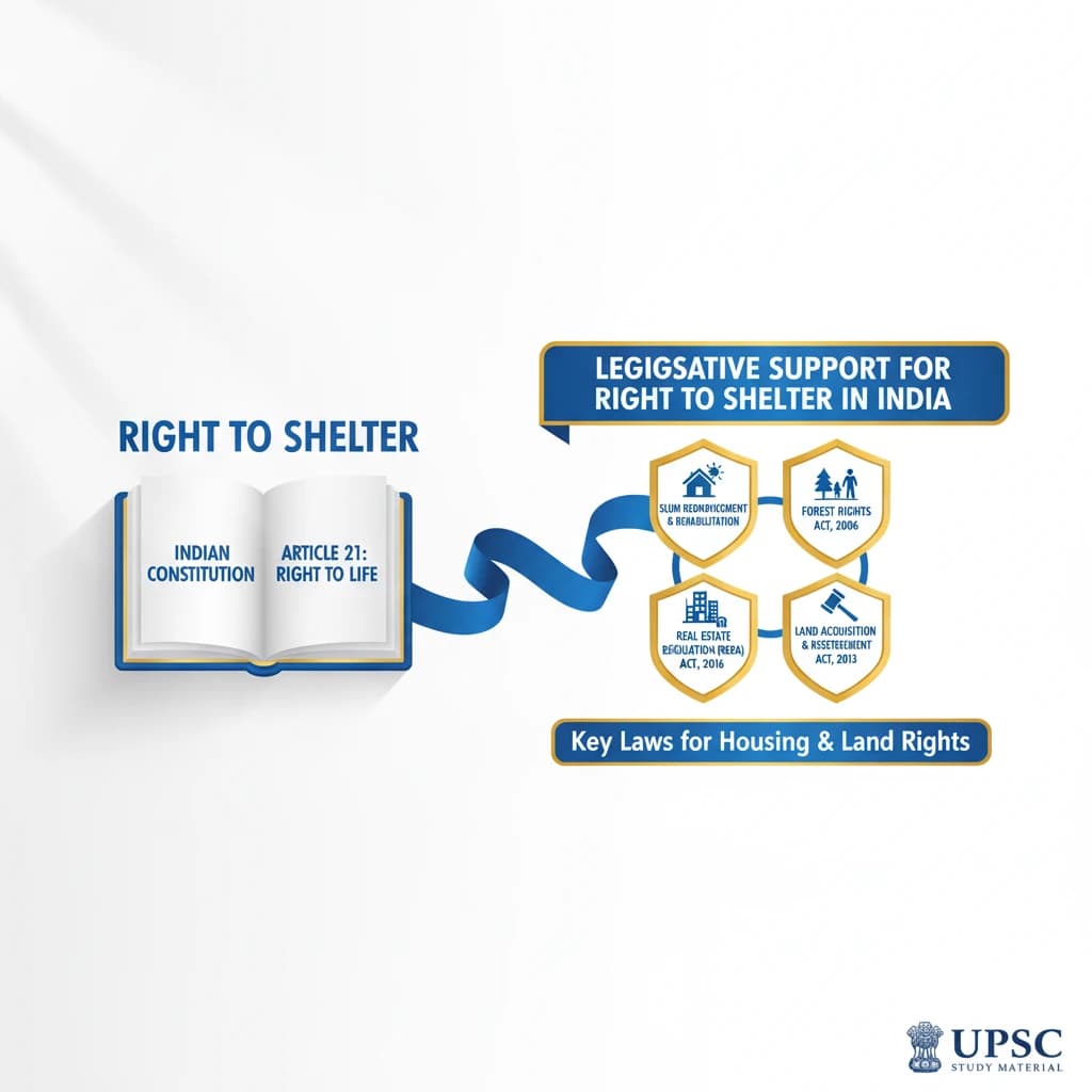 What Laws are Made to Support the Right to Shelter in India?