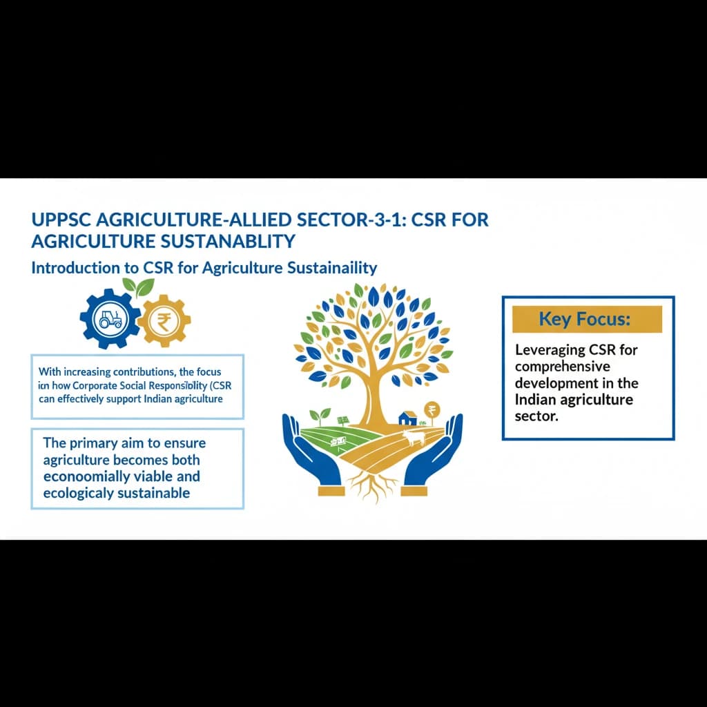 CSR for Agriculture Sustainability