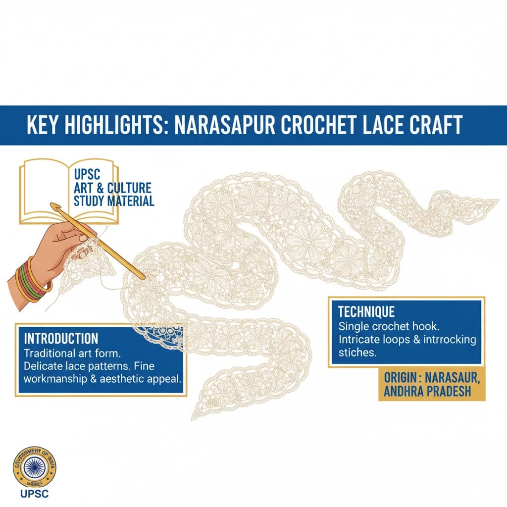 What are the Key Highlights about Narasapur Crochet Lace Craft?