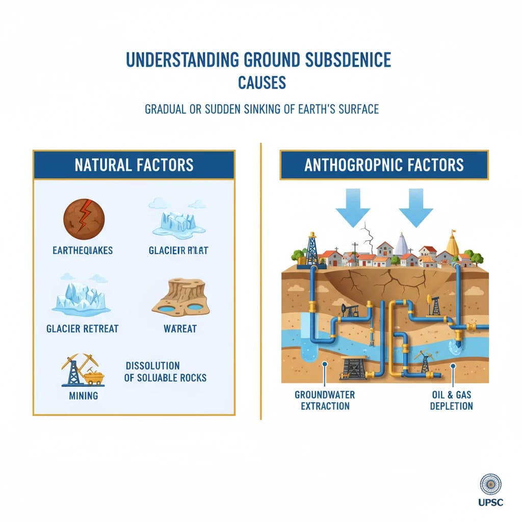 Ground Subsidence: Causes & Contributing Factors