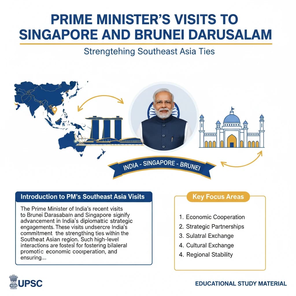 Prime Minister’s Visits to Singapore and Brunei Darussalam
