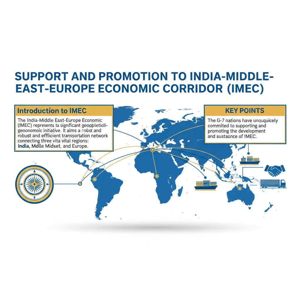 Support and Promotion to India-Middle East-Europe Economic Corridor (IMEC)